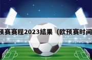 欧预赛赛程2023结果（欧预赛时间表）